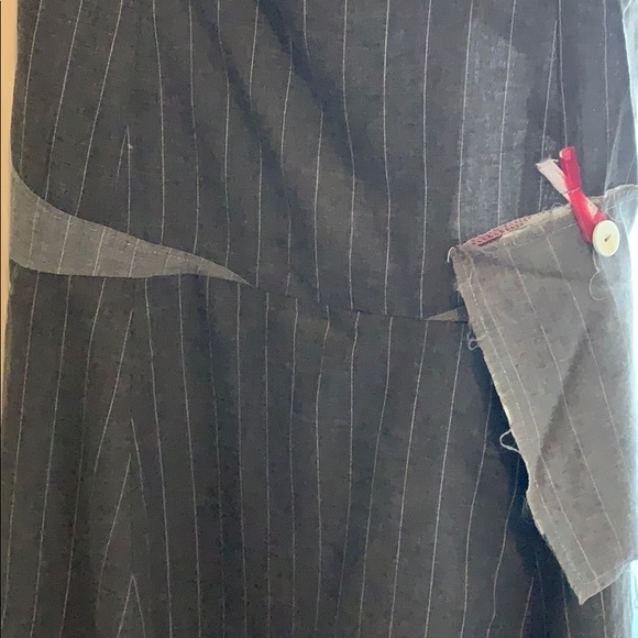 Funky wool pinstripe work dress by Dragg & Stacey - Picture 2 of 4